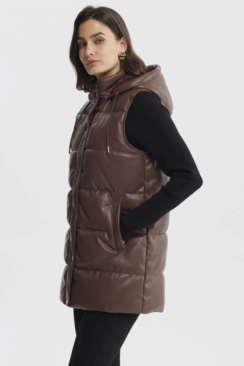PARKA MUJER SLIM CAFE  CLARO - 2
