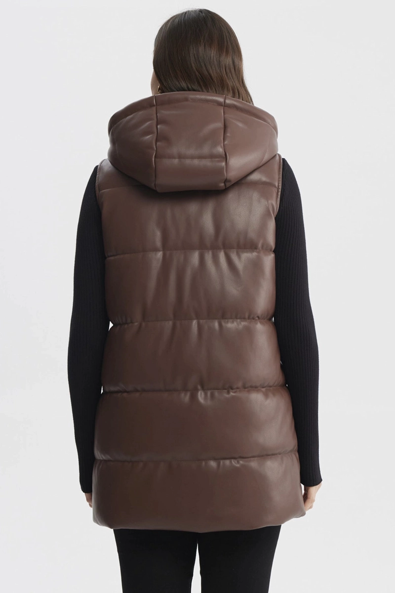 PARKA MUJER SLIM CAFE  CLARO - 3