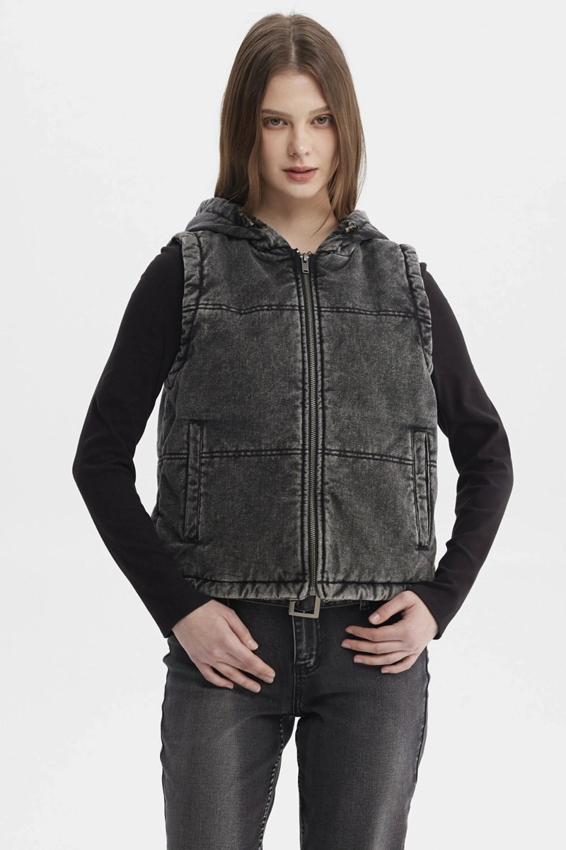 CHAQUETA MUJER ABRIL NEGRO - 1