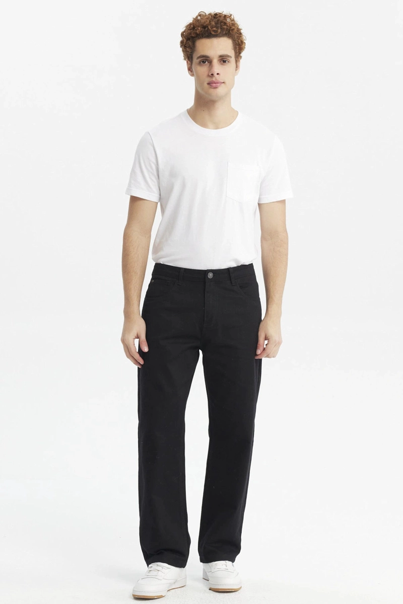 JEANS HOMBRE 650 COLOR CALCE RECTO NEGRO - 4
