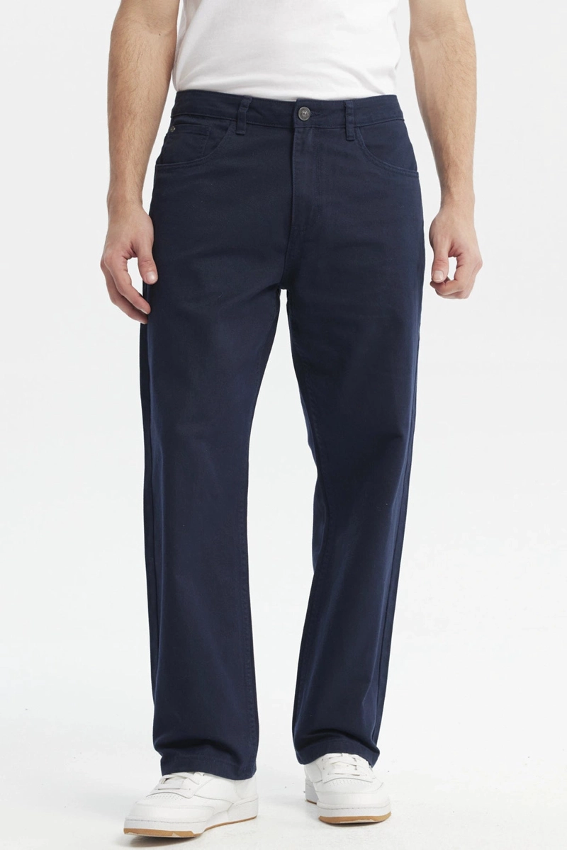 JEANS HOMBRE 650 COLOR CALCE RECTO AZUL MARINO - 1