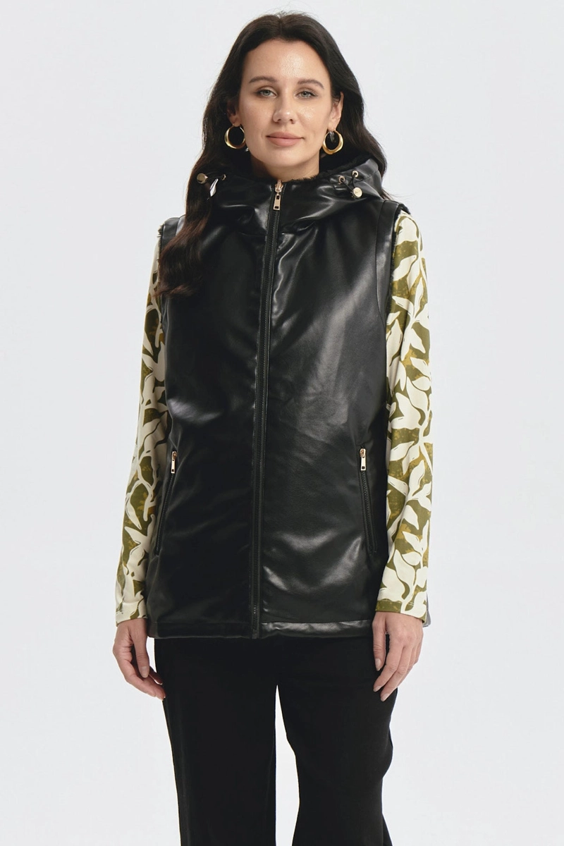 CHAQUETA MUJER SLIM NEGRO - 1