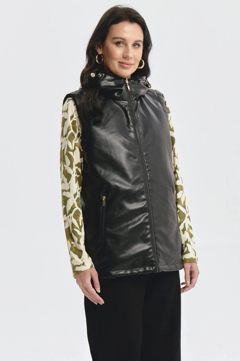 CHAQUETA MUJER SLIM NEGRO - 2