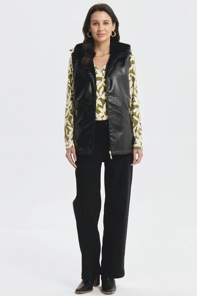 CHAQUETA MUJER SLIM NEGRO - 4