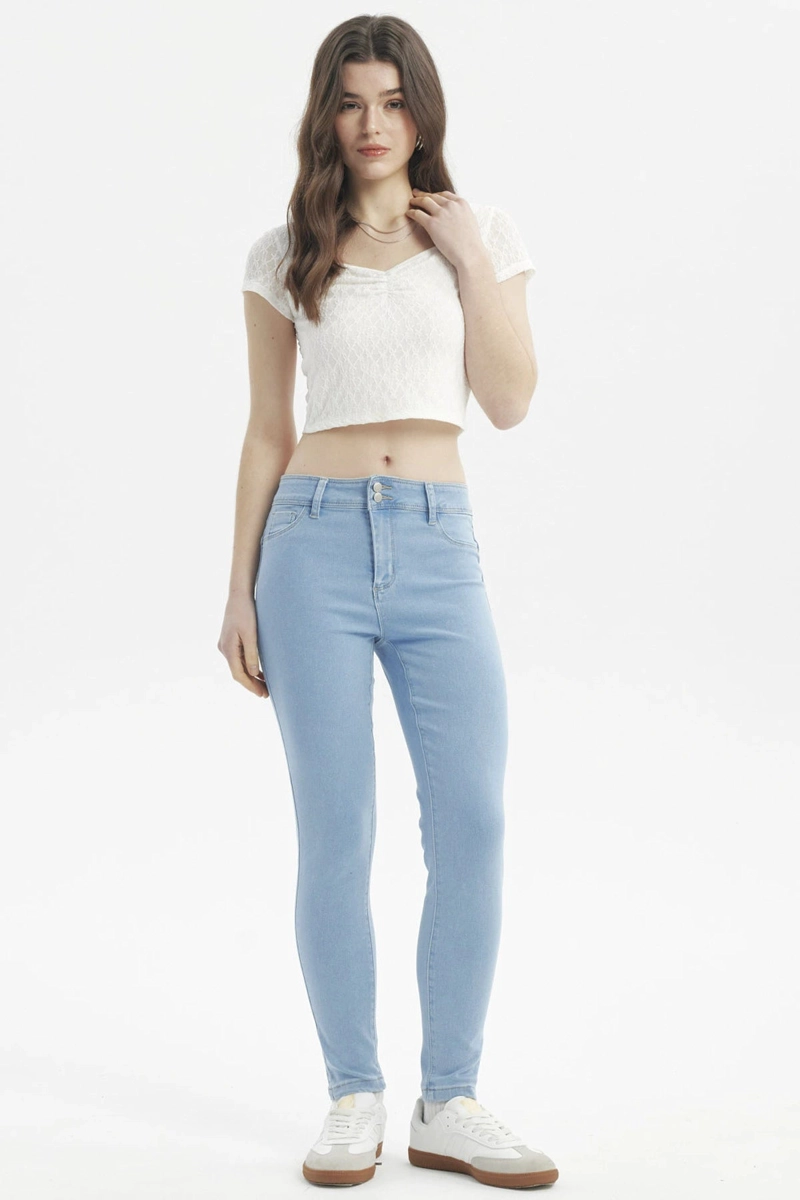 JEANS MUJER JENNY SKINNY CELESTE - 4