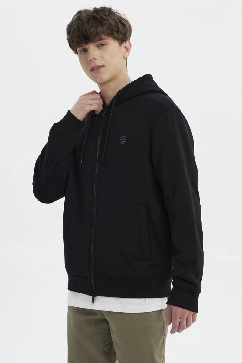 POLERON HOMBRE SLIM NEGRO - 2