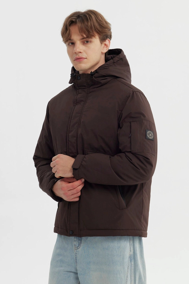 PARKA HOMBRE SLIM CHOCOLATE - 2