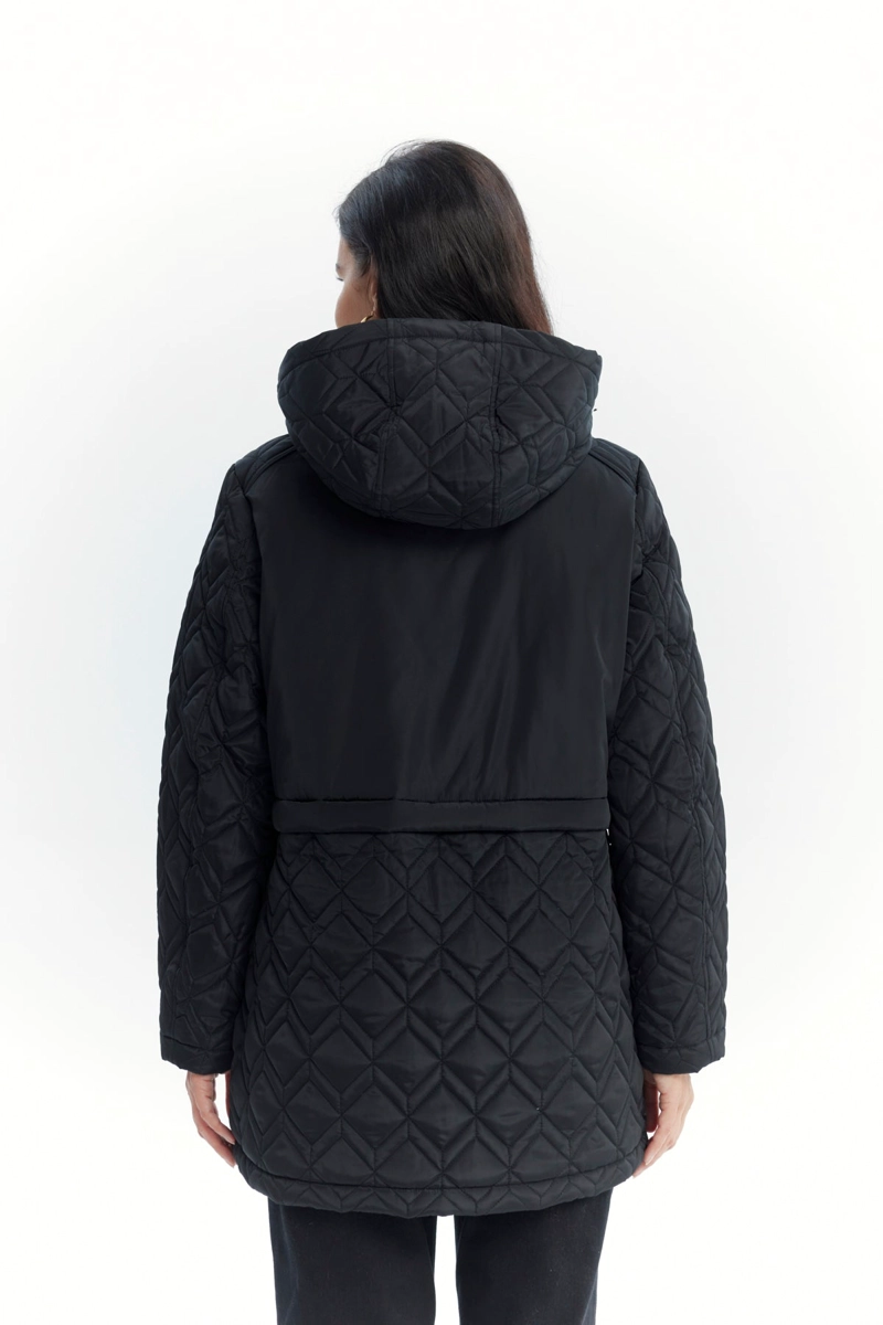 PARKA MUJER SLIM NEGRO - 3