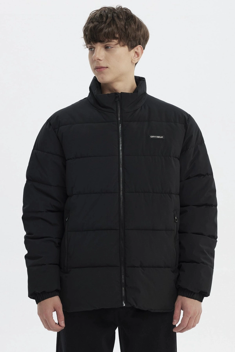 PARKA HOMBRE SLIM NEGRO - 1