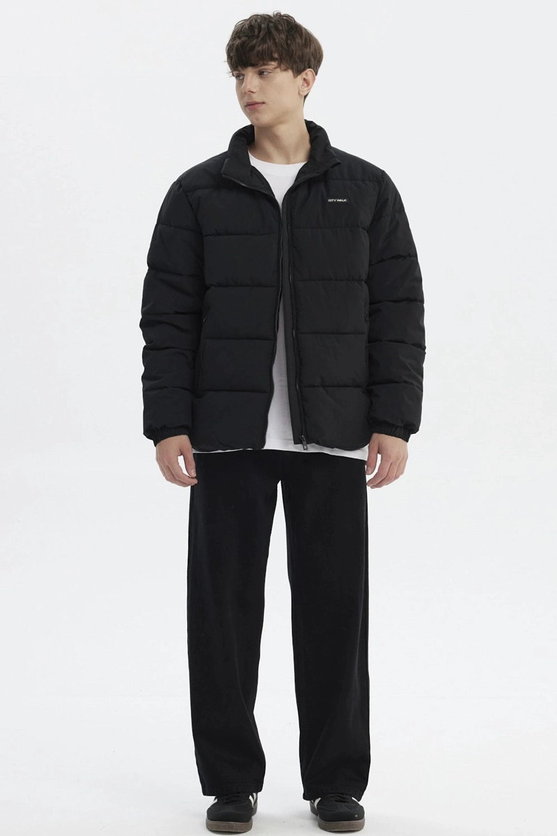 PARKA HOMBRE SLIM NEGRO - 4