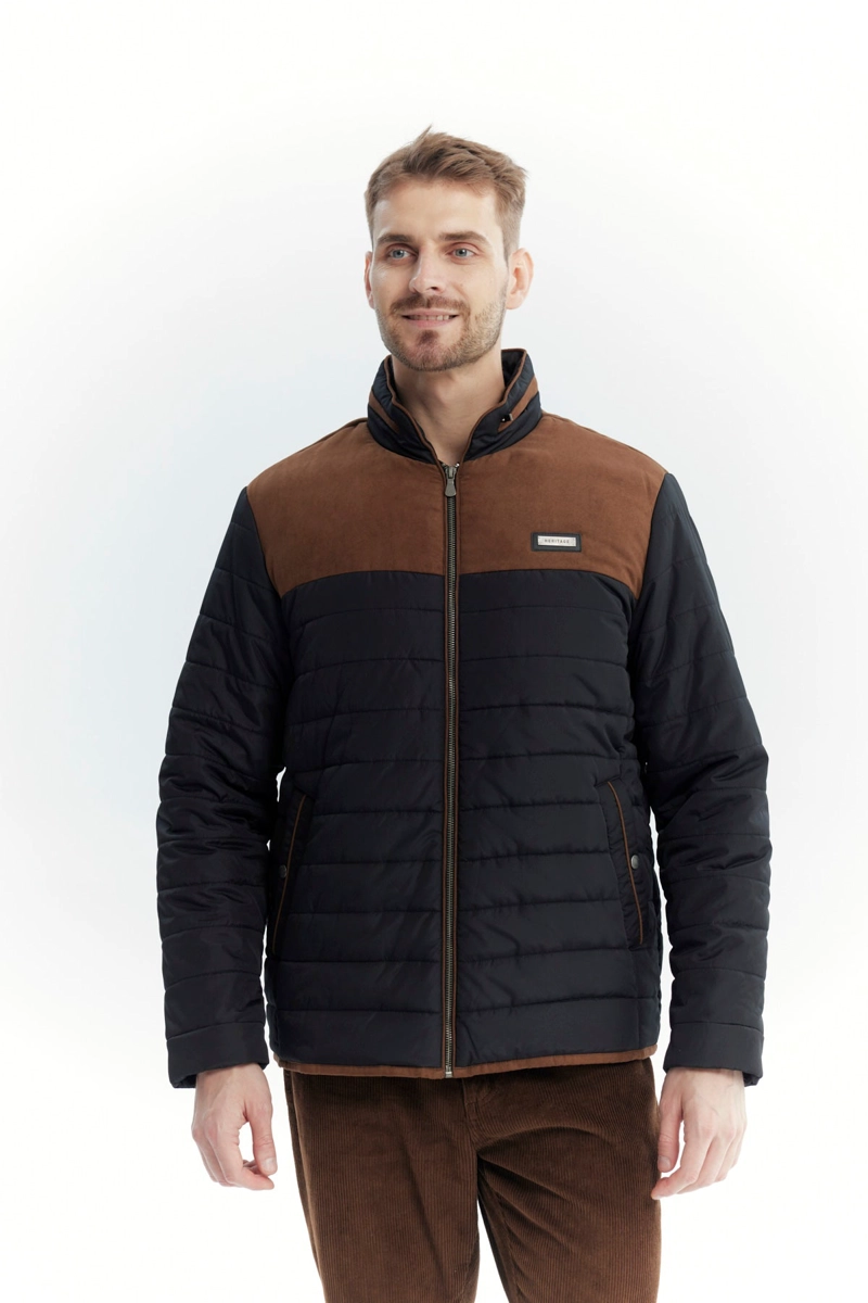 PARKA HOMBRE SLIM NEGRO - 1