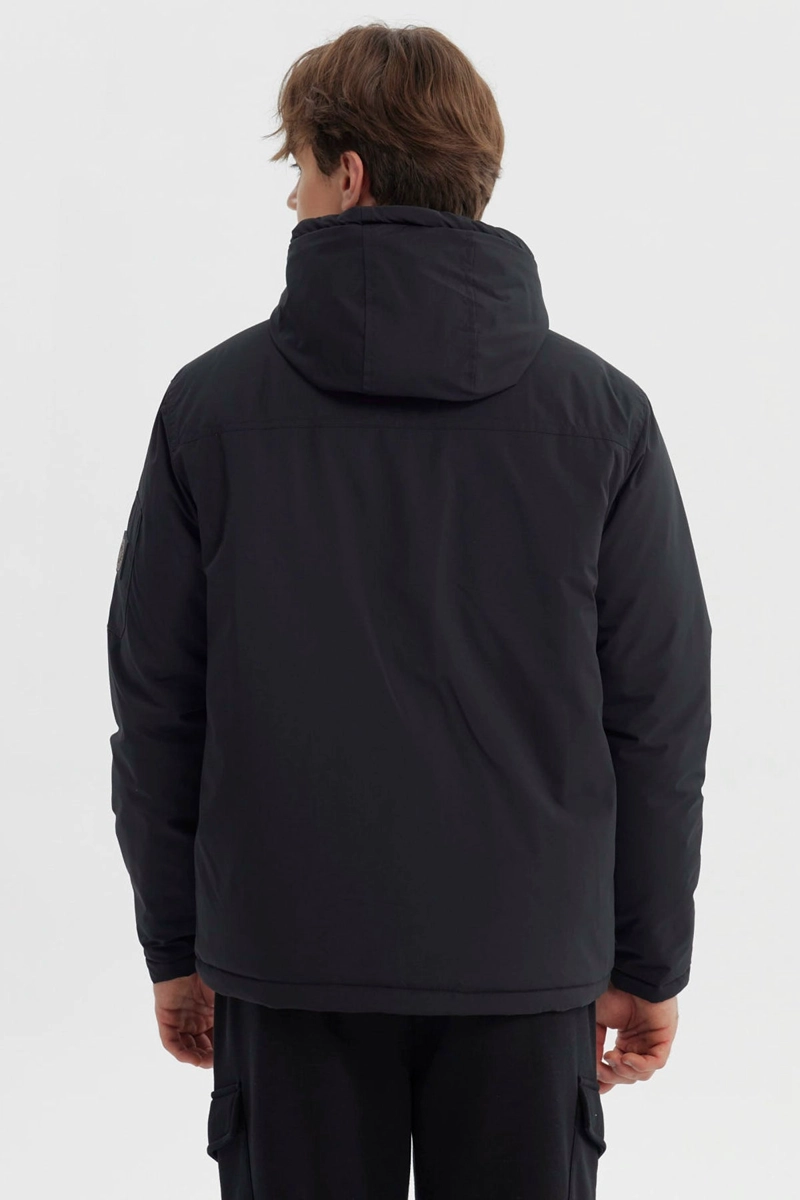 PARKA HOMBRE SLIM NEGRO - 3