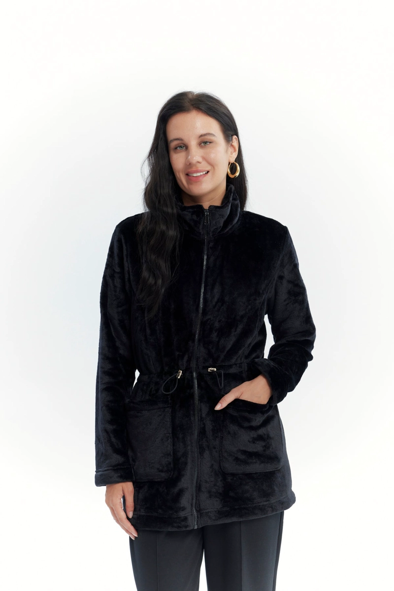 POLAR MUJER CINTURA AJUSTABLE NEGRO - 1