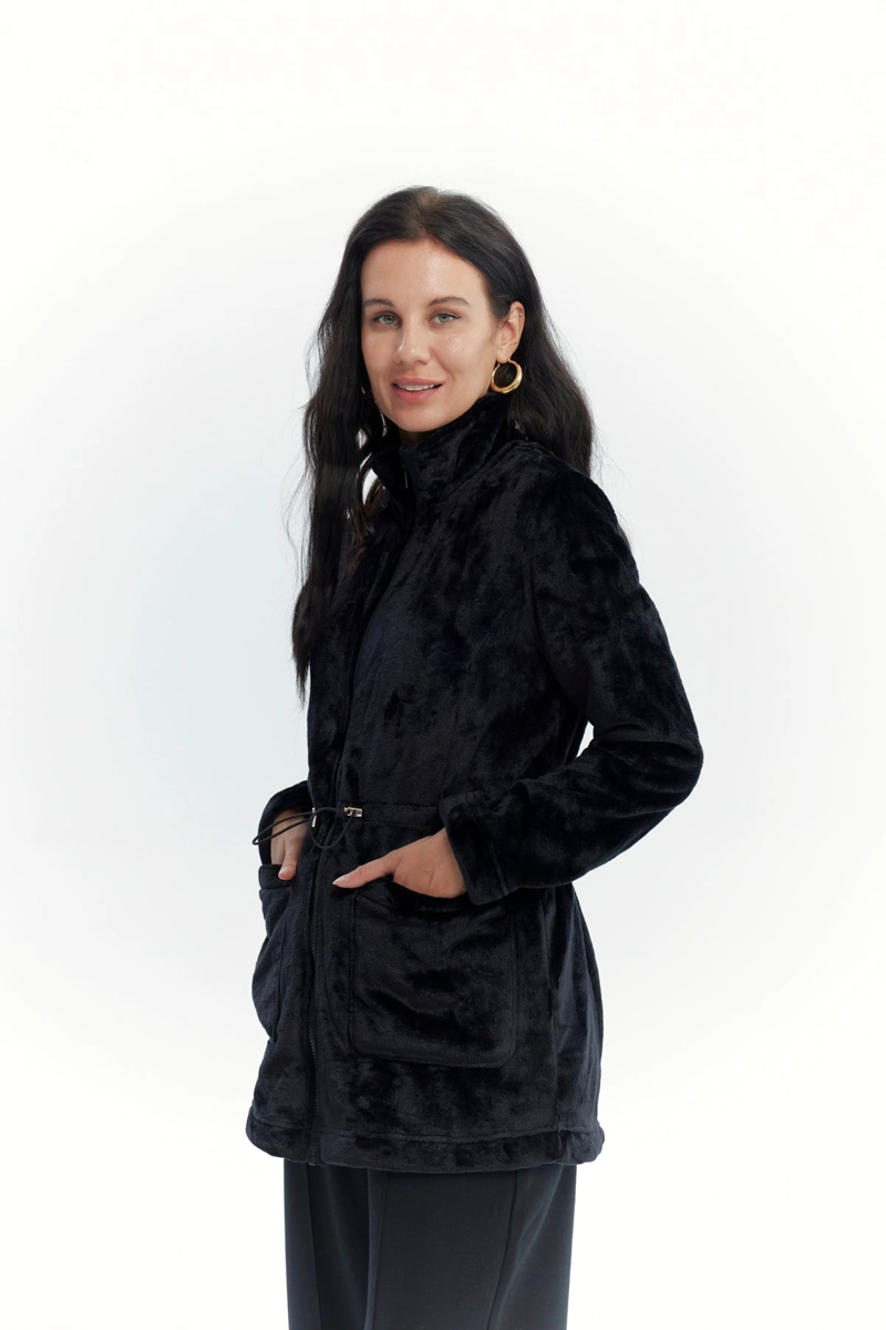 POLAR MUJER CINTURA AJUSTABLE NEGRO - 2