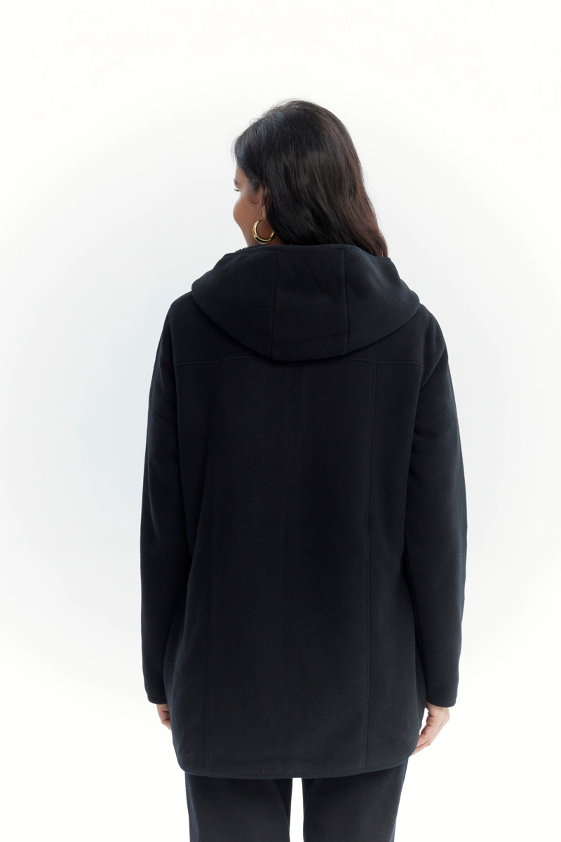POLAR MUJER LARGO DETALLE STRASS NEGRO - 3