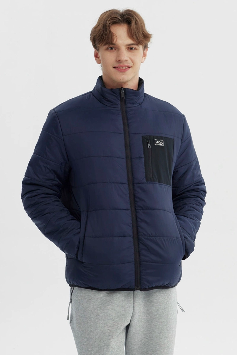 PARKA HOMBRE SLIM REVERSIBLE NEGRO - 2