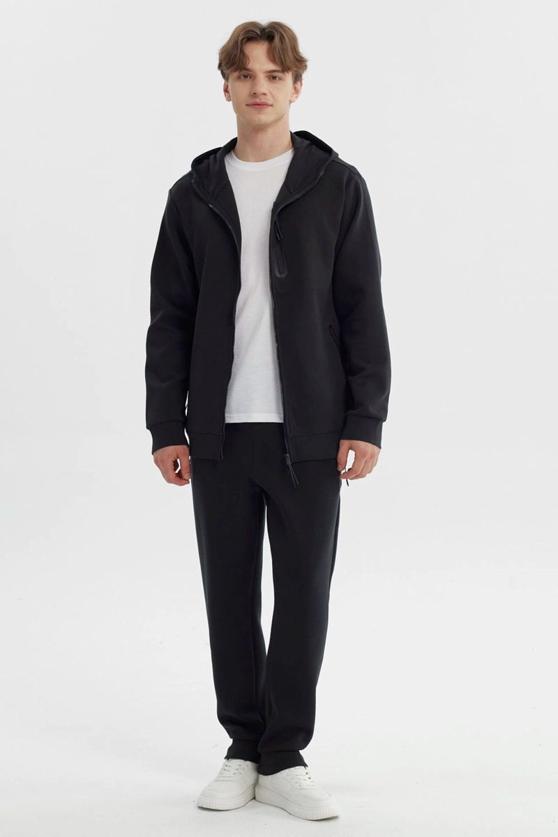 POLERON HOMBRE SLIM NEGRO - 4