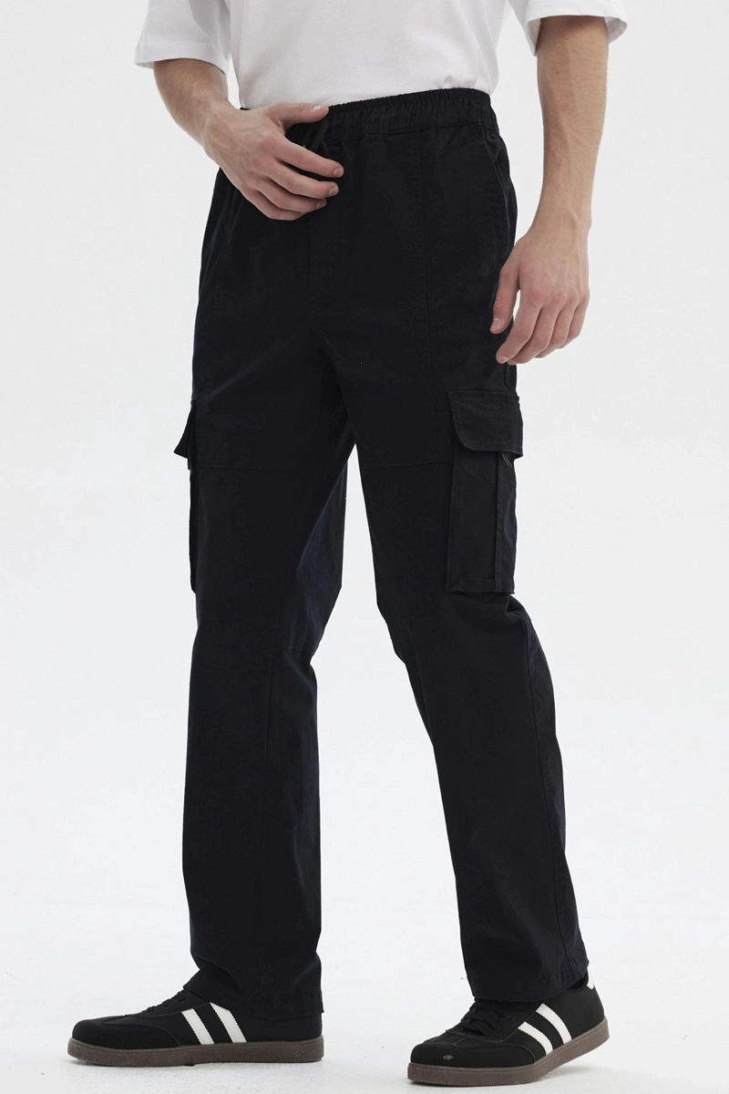 PANTALON HOMBRE JUVENIL CALCE RECTO NEGRO - 2