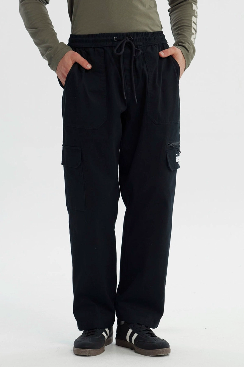 PANTALON HOMBRE CALCE RECTO NEGRO - 1