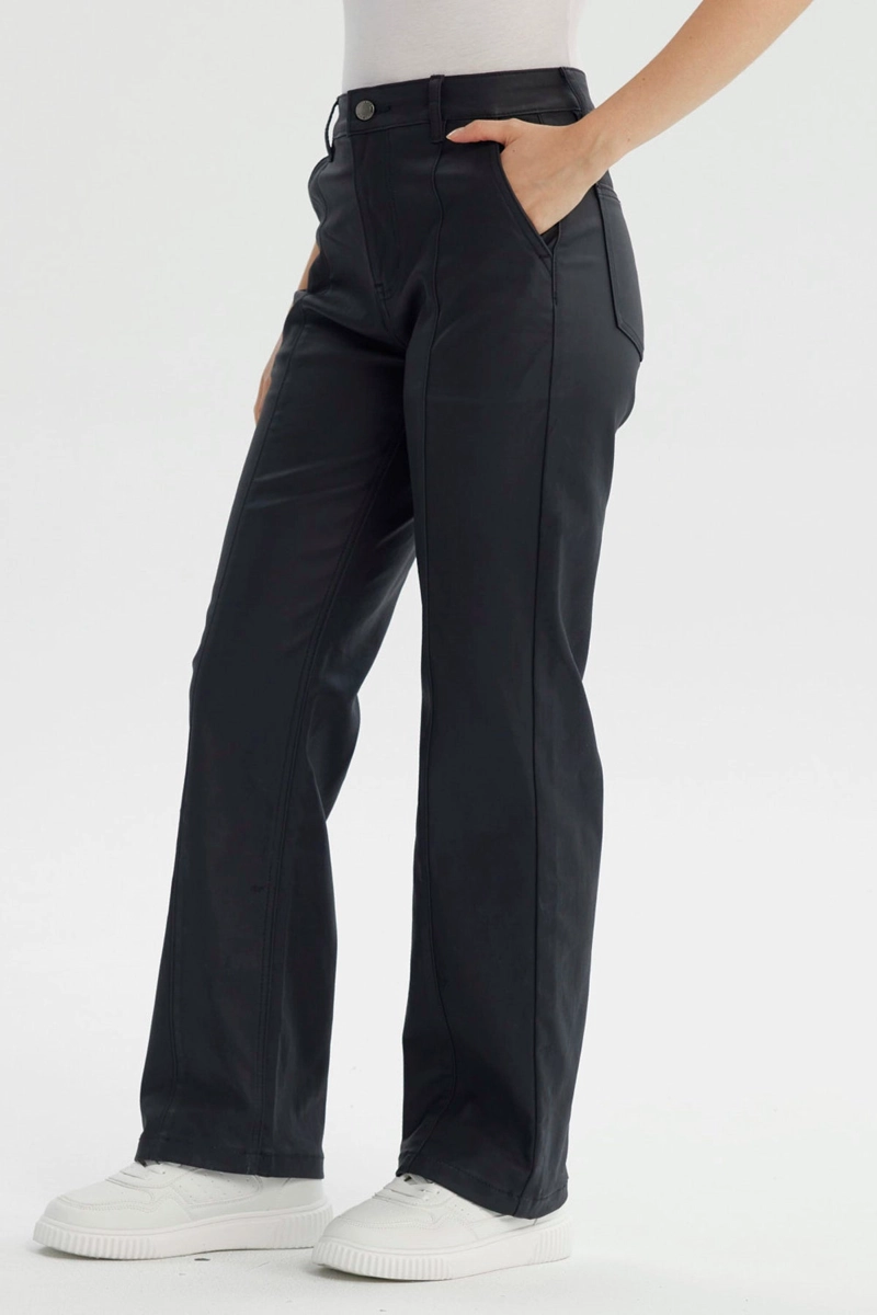 JEANS MUJER CALCE RECTO NEGRO - 2