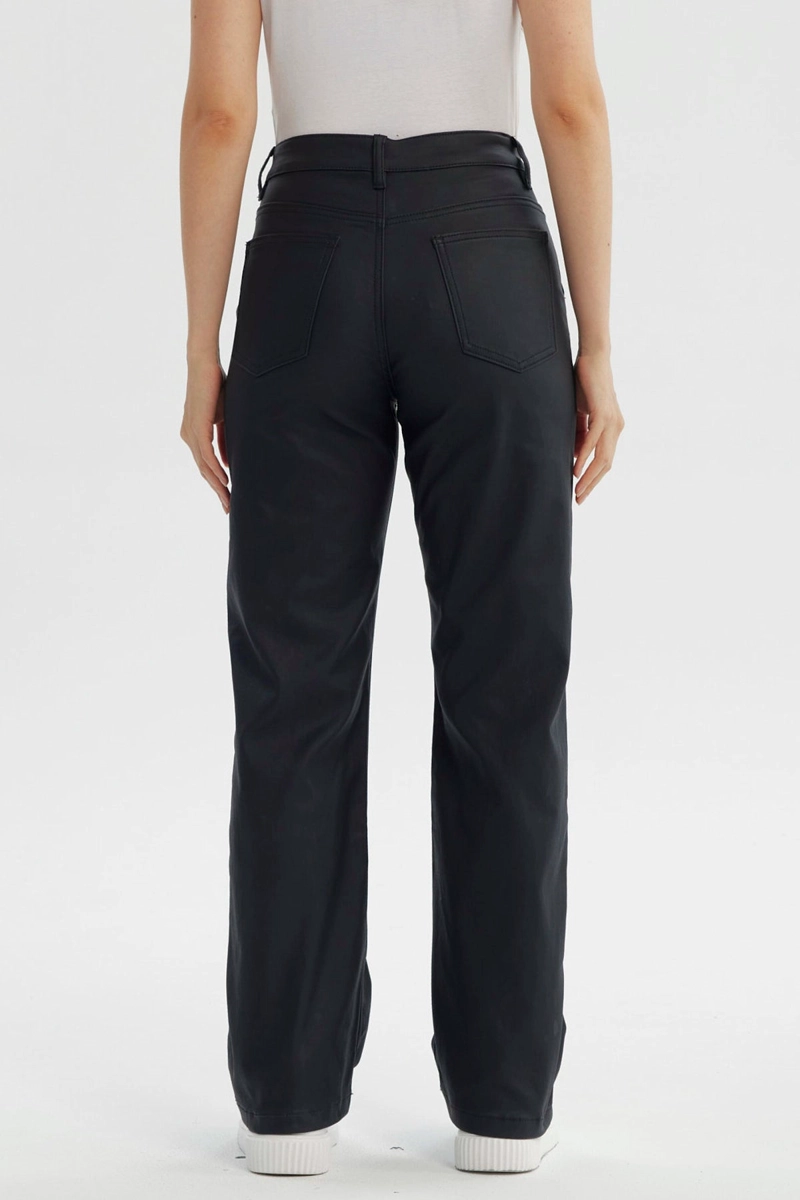 JEANS MUJER CALCE RECTO NEGRO - 3