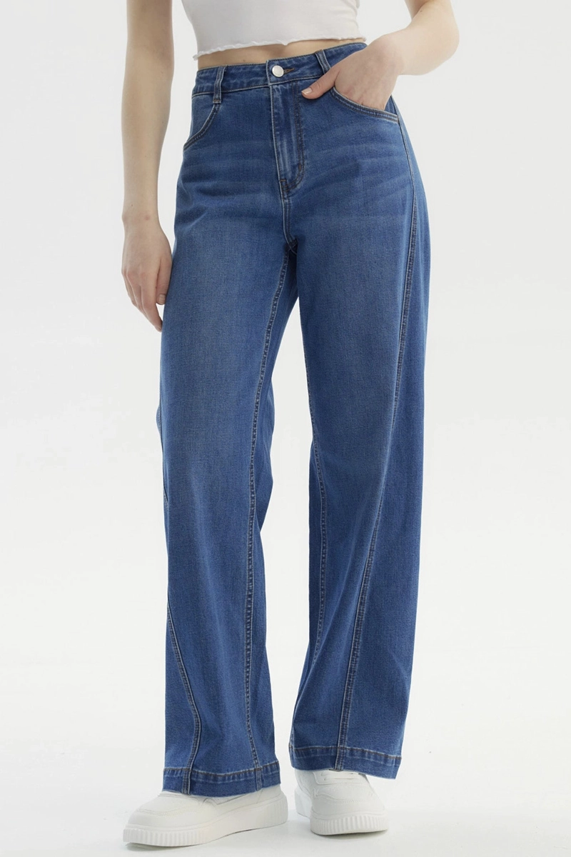 JEANS MUJER CALCE RECTO AZUL - 1