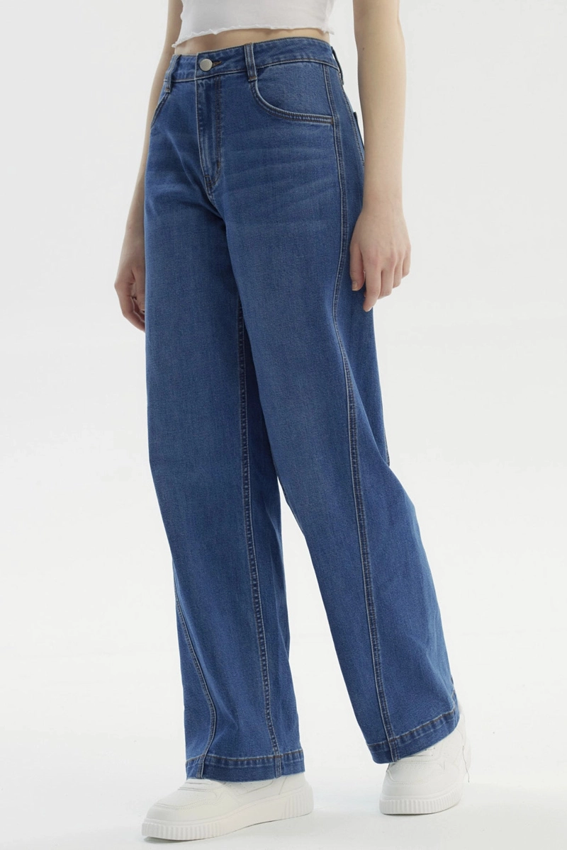 JEANS MUJER CALCE RECTO AZUL - 2