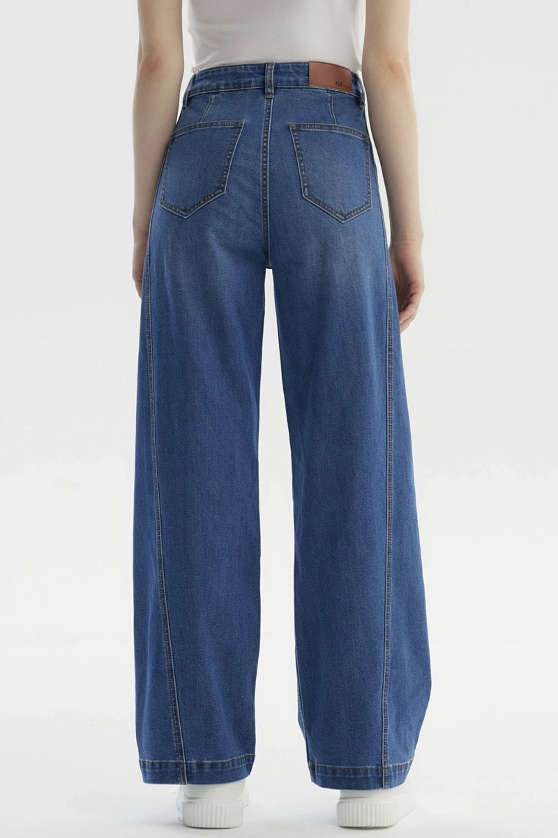 JEANS MUJER CALCE RECTO AZUL - 3