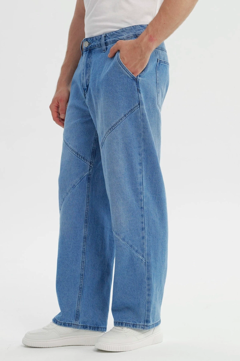 JEANS HOMBRE BAGGY AZUL CLARO - 2
