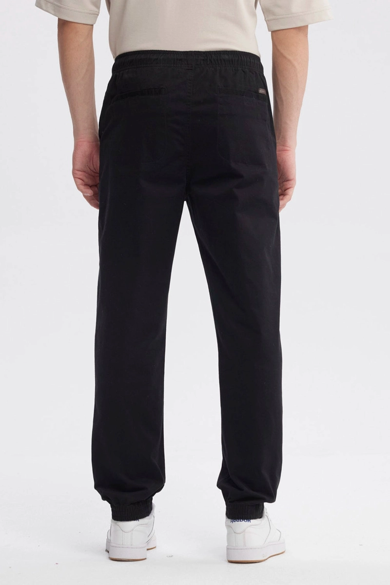 PANTALON HOMBRE JOGGER TWILL NEGRO - 1