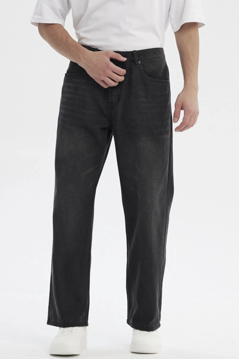 JEANS HOMBRE 643 CALCE RECTO GRIS OSCURO - 1