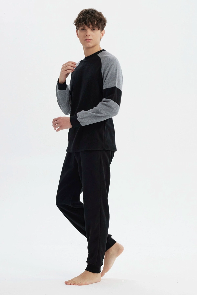 PIJAMA HOMBRE PIJAMA POLERA Y PANTALON NEGRO - 4