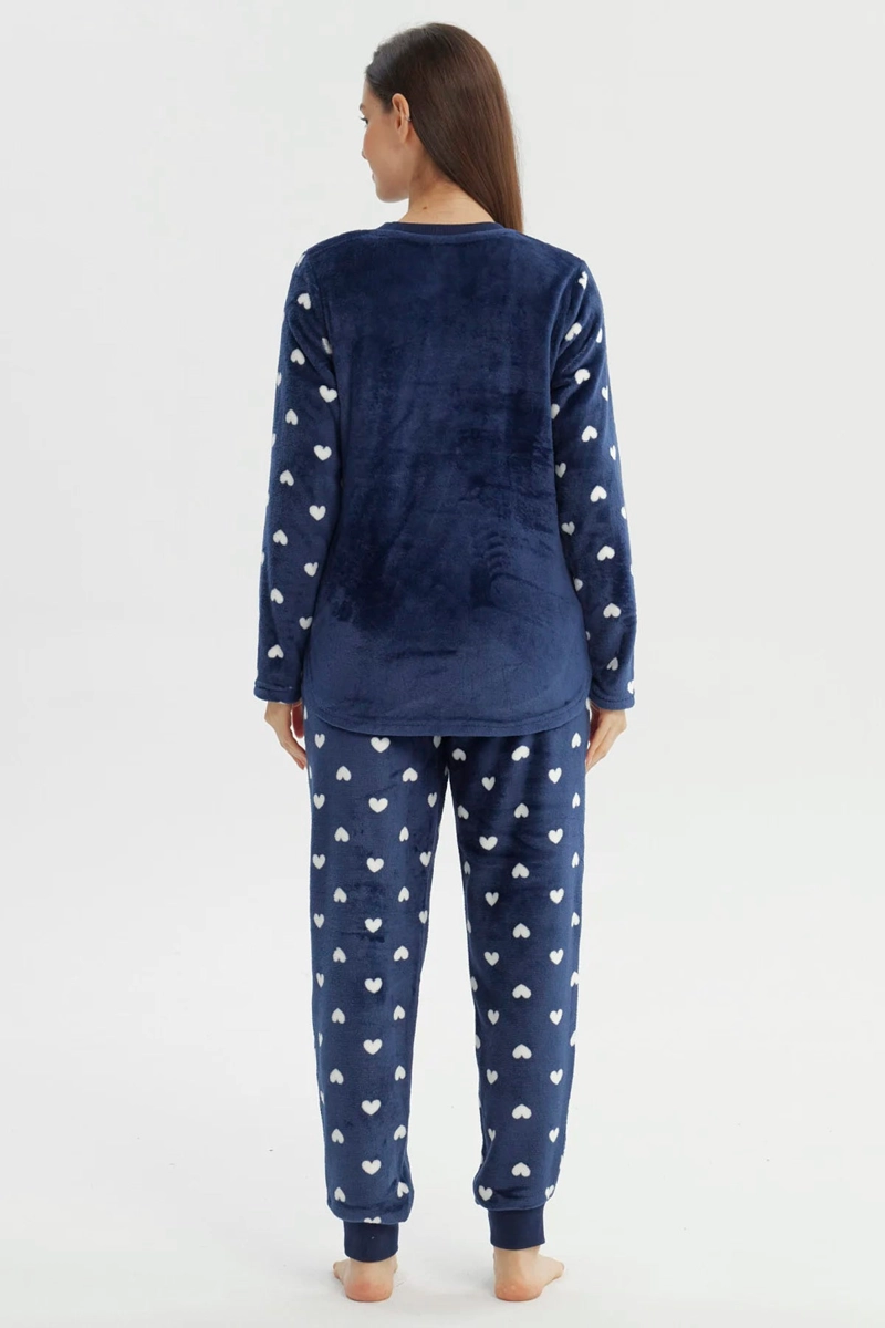 PIJAMA MUJER PIJAMA POLERA Y PANTALON AZUL - 2