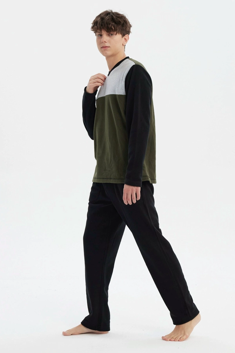 PIJAMA HOMBRE PIJAMA POLERA Y PANTALON NEGRO - 2