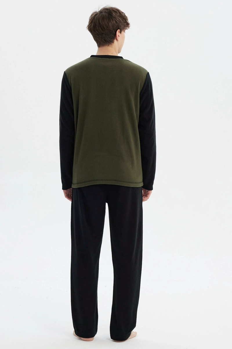 PIJAMA HOMBRE PIJAMA POLERA Y PANTALON NEGRO - 3