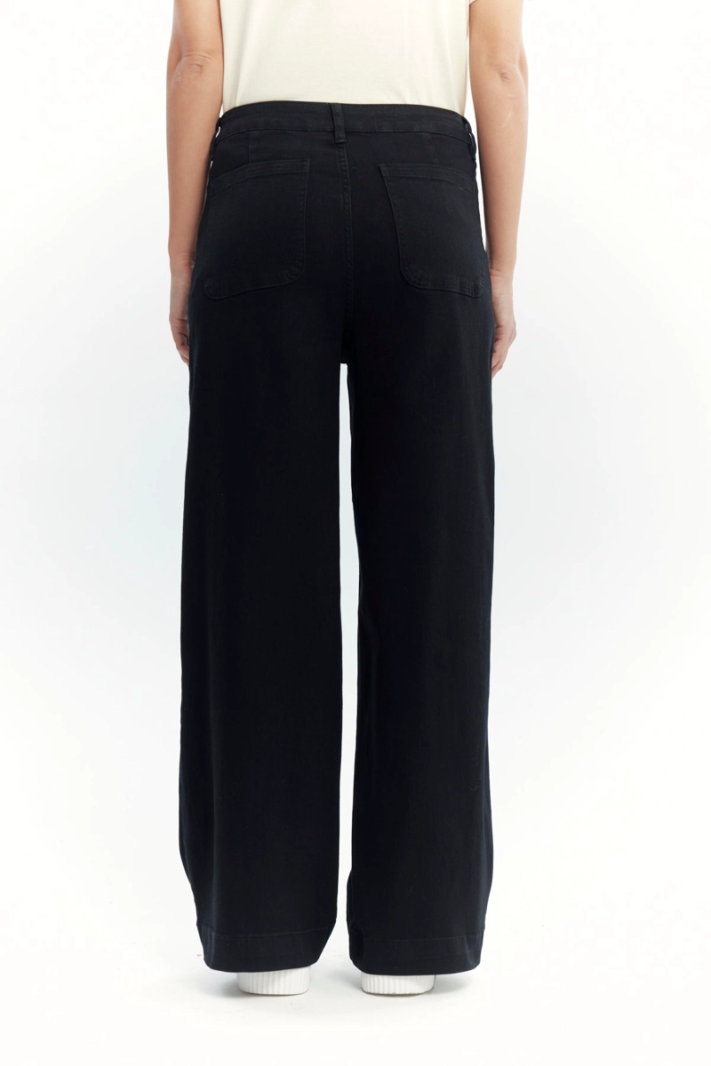 JEANS MUJER WIDE LEG NEGRO - 3