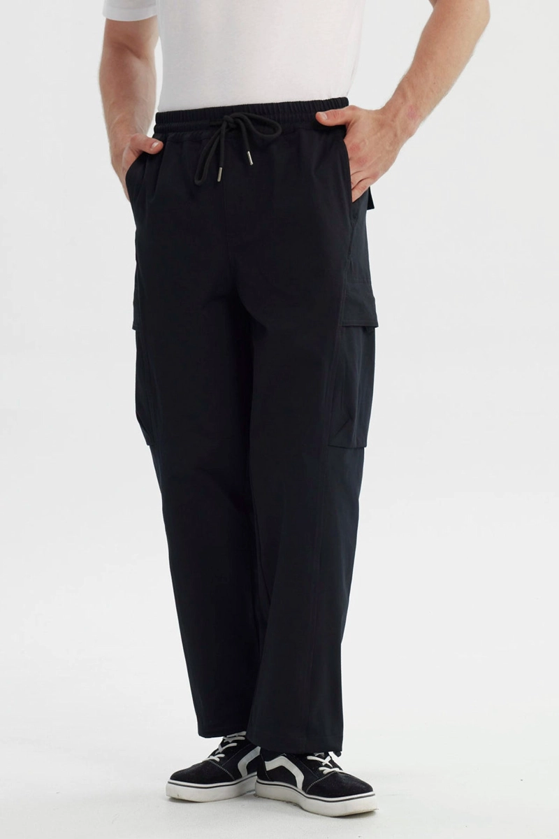 PANTALON HOMBRE CALCE RECTO NEGRO - 1