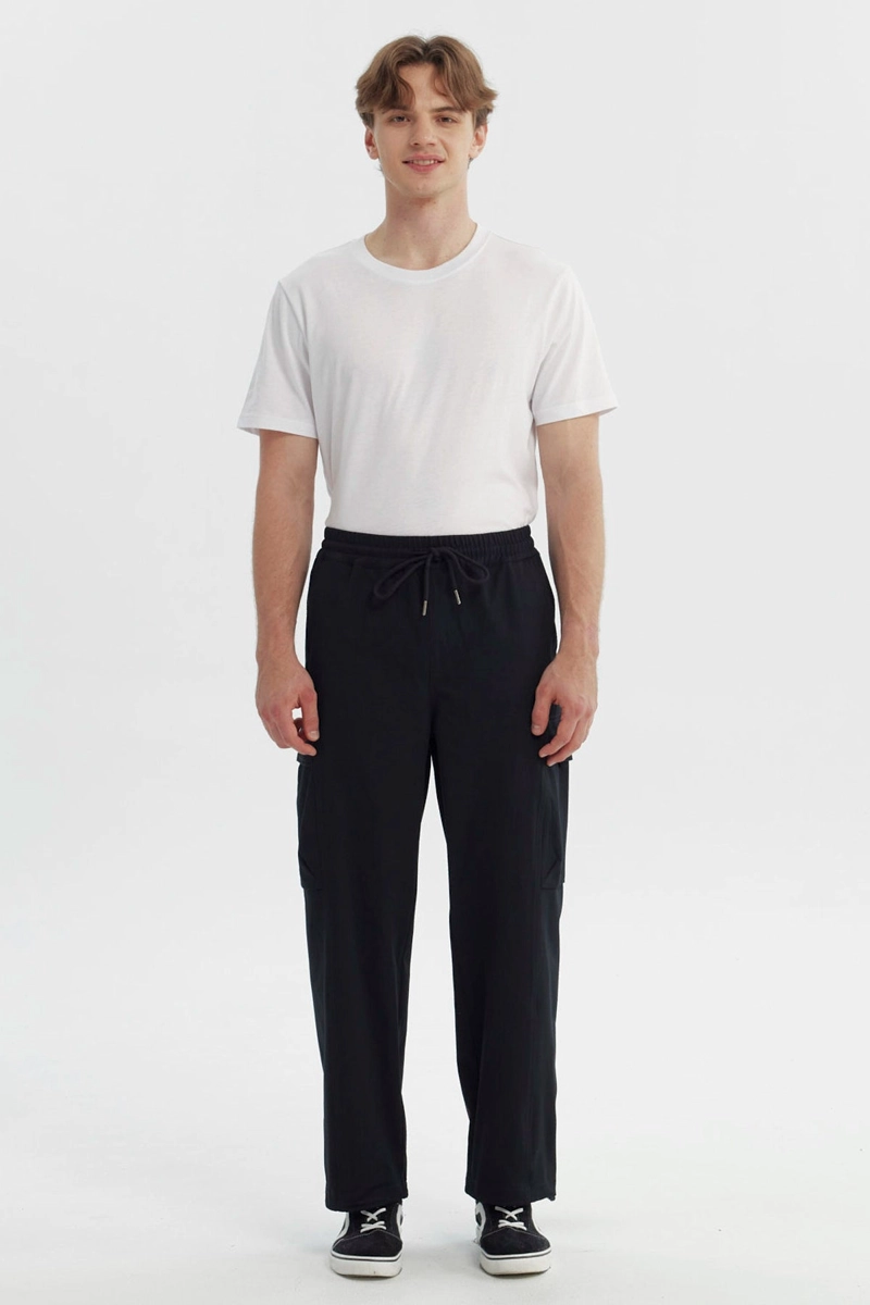 PANTALON HOMBRE CALCE RECTO NEGRO - 4