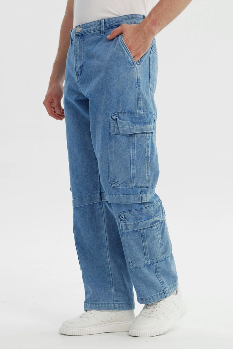 JEANS HOMBRE CALCE RECTO AZUL CLARO - 2