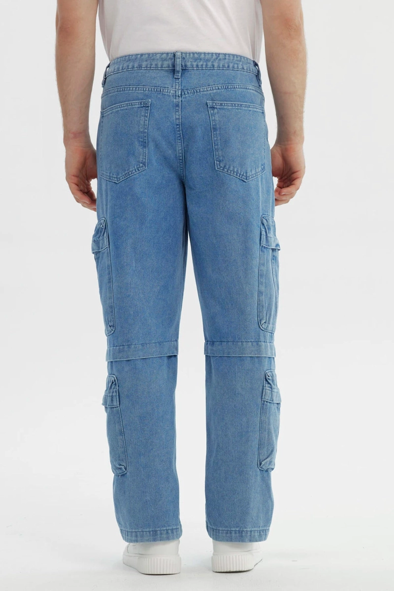 JEANS HOMBRE CALCE RECTO AZUL CLARO - 3