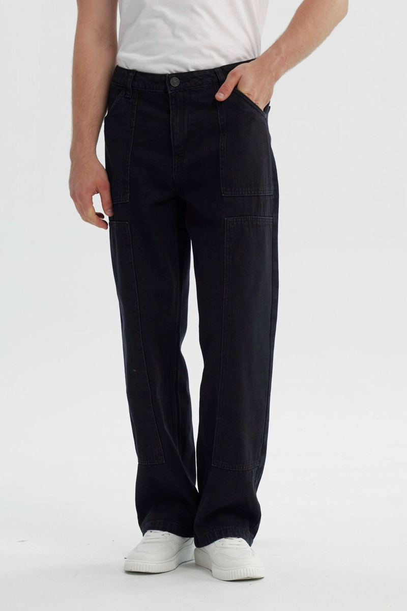 JEANS HOMBRE STRAIGHT NEGRO - 1