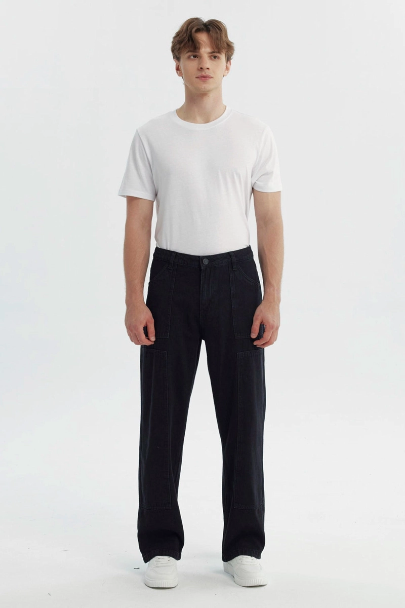JEANS HOMBRE STRAIGHT NEGRO - 4