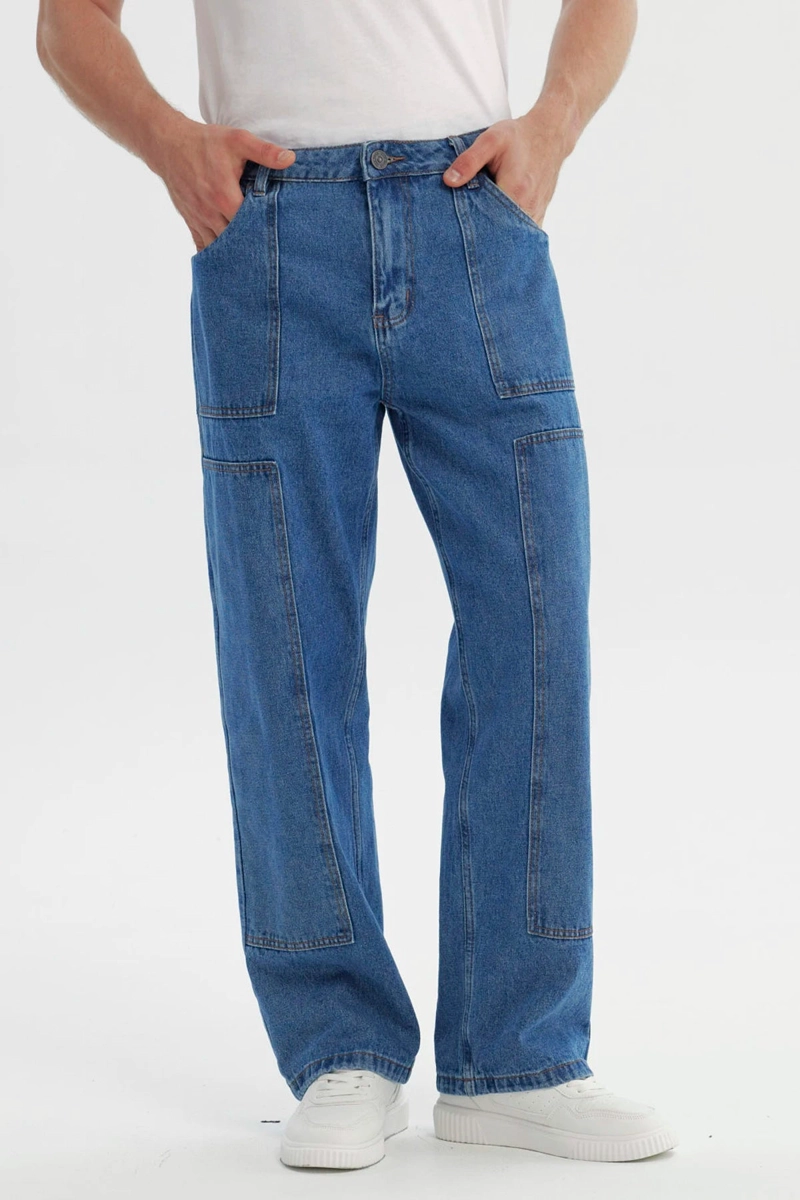 JEANS HOMBRE STRAIGHT AZUL - 1