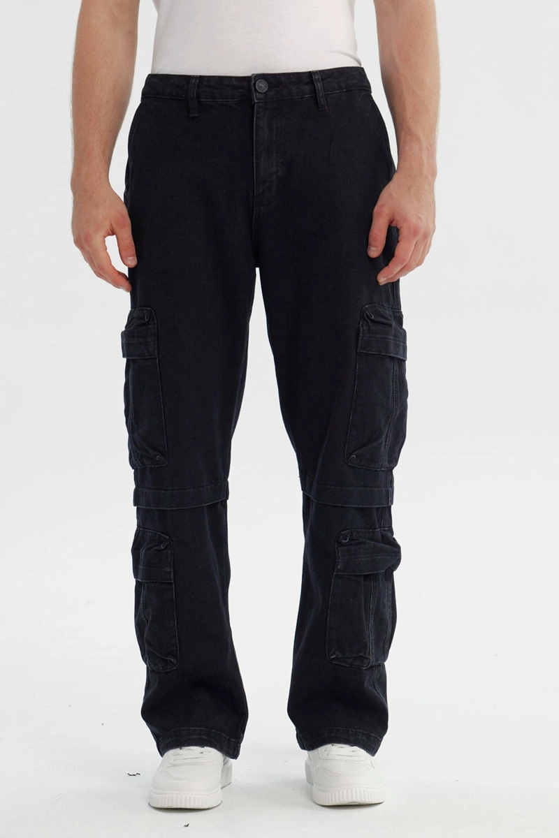 JEANS HOMBRE CALCE RECTO NEGRO - 1