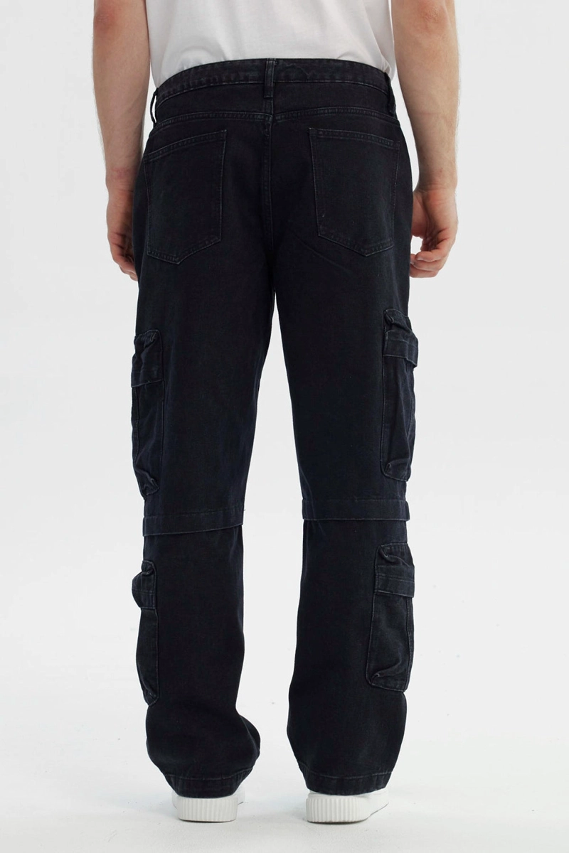 JEANS HOMBRE CALCE RECTO NEGRO - 3