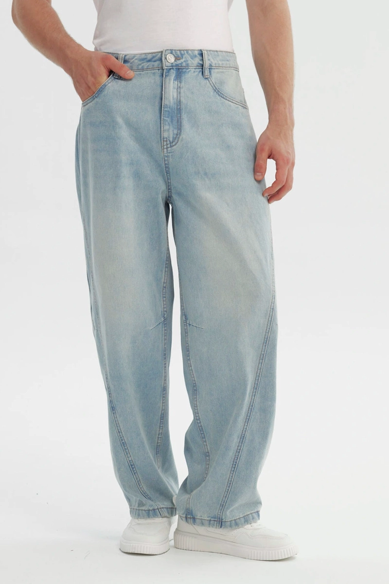 JEANS HOMBRE STRAIGHT AZUL CLARO - 1