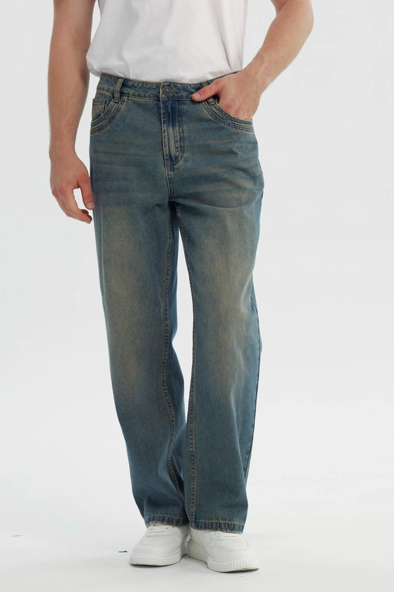 JEANS HOMBRE STRAIGHT AZUL RETRO - 1