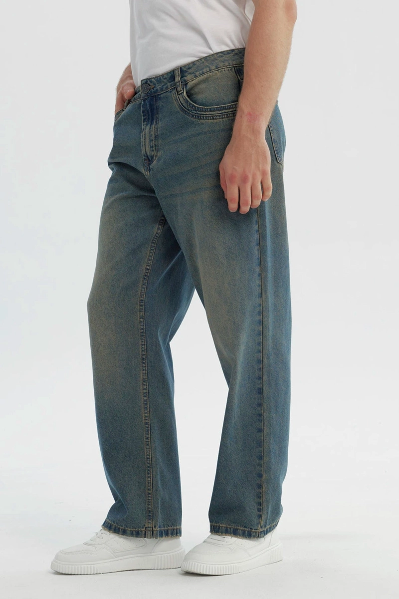 JEANS HOMBRE STRAIGHT AZUL RETRO - 2