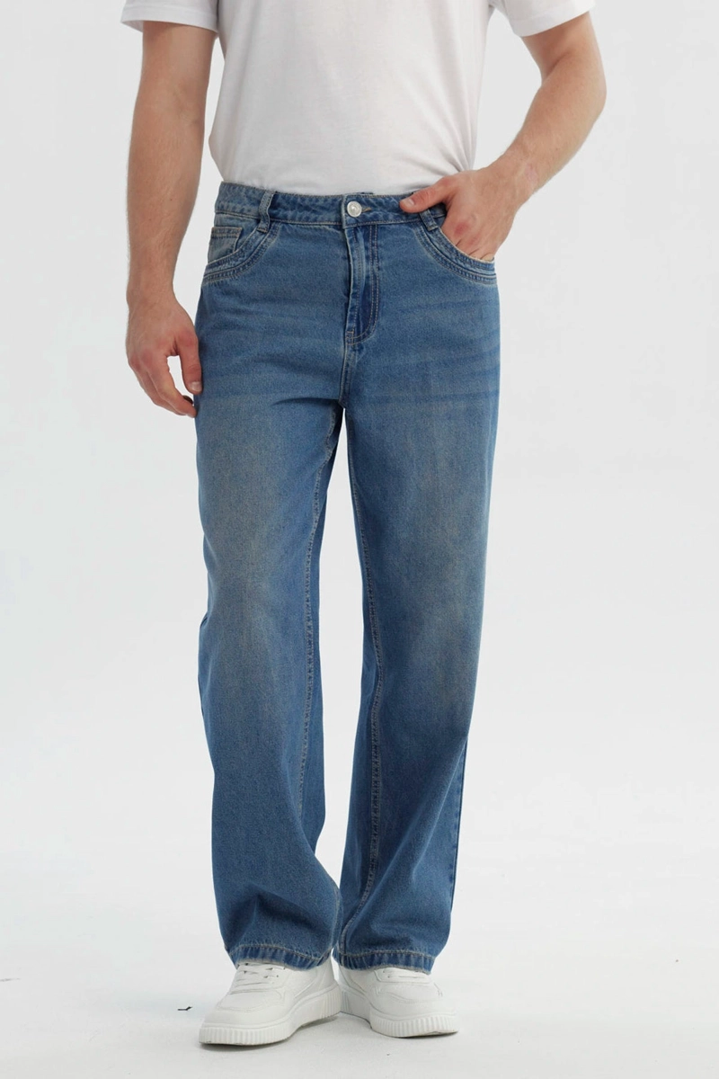 JEANS HOMBRE STRAIGHT AZUL CLARO - 1