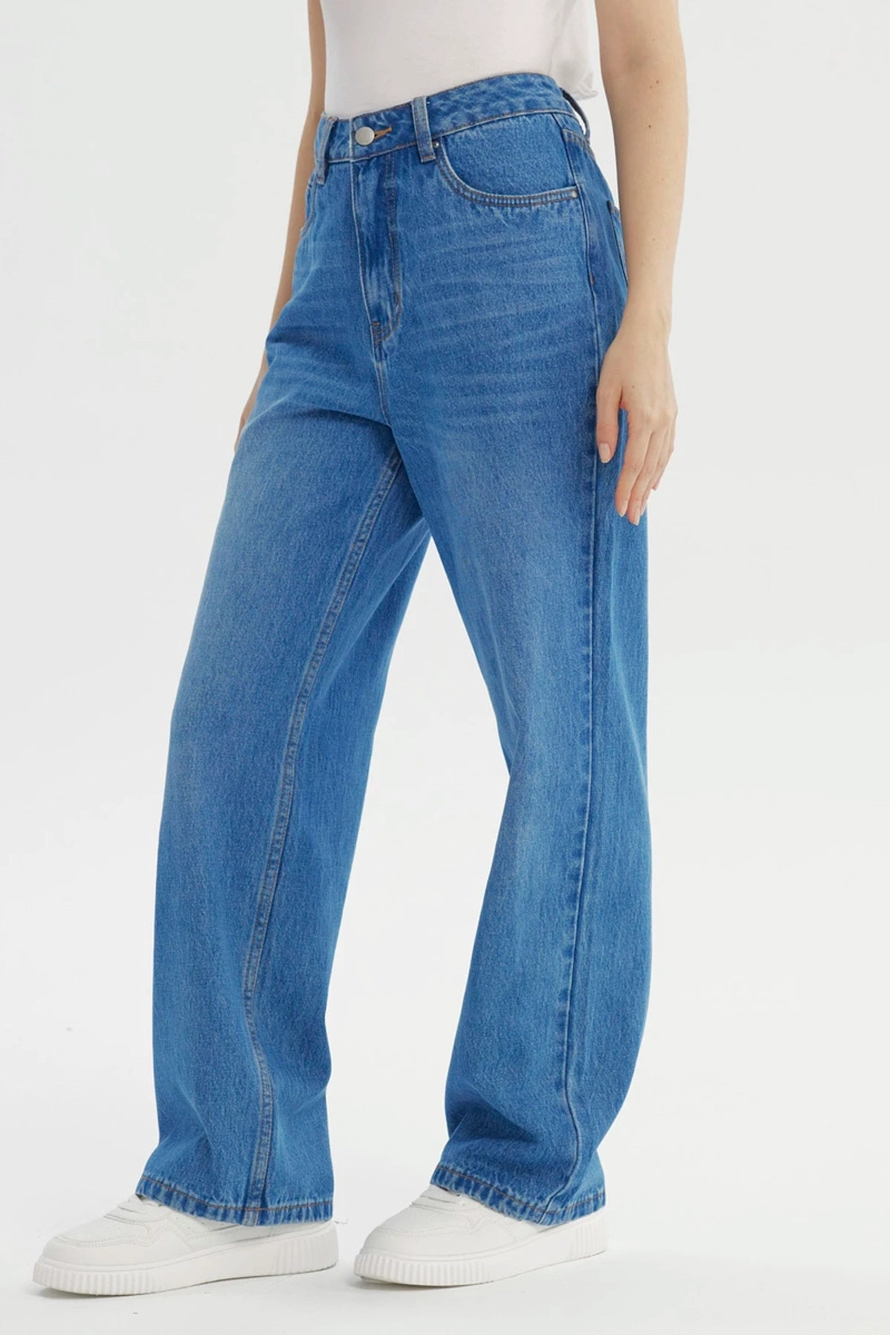 JEANS MUJER CALCE RECTO AZUL - 2